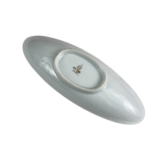 Antique Royal Vienna Courting Couple Porcelain Dish Oval Tray Gold Trim Beehive - Picture 8 of 10